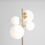 Toršeras BLOOM BRASS 2xE14 / 2xE27 Geležis, Stiklas (1091A40)