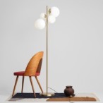 Toršeras BLOOM BRASS 2xE14 / 2xE27 Geležis, Stiklas (1091A40)