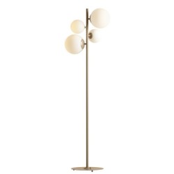 Toršeras BLOOM BEIGE 2xE14 / 2xE27 Geležis, Stiklas (1091A17)