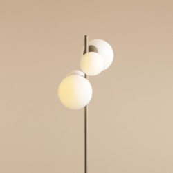 Toršeras BLOOM BEIGE 2xE14 / 2xE27 Geležis, Stiklas (1091A17)