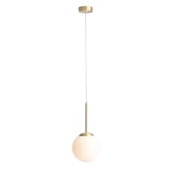 Pakabinamas šviestuvas BOSSO MINI 20 BRASS 1xE27 Geležis, Stiklas (1087XS40)