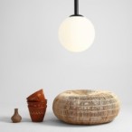 Pakabinamas šviestuvas BOSSO GRANDE 40 Juodas 3xE27 Geležis, Stiklas (1087XL1)