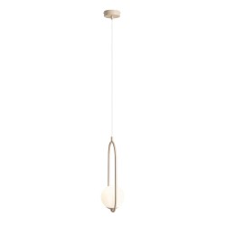 Pakabinamas šviestuvas RIVA BEIGE 1xE14 Geležis, Stiklas (1086G17)