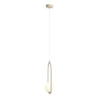 Pakabinamas šviestuvas RIVA BEIGE 1xE14 Geležis, Stiklas (1086G17)