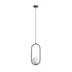 Pakabinamas šviestuvas RIVA Raudonas WINE 1xE14 Geležis, Stiklas (1086G15)