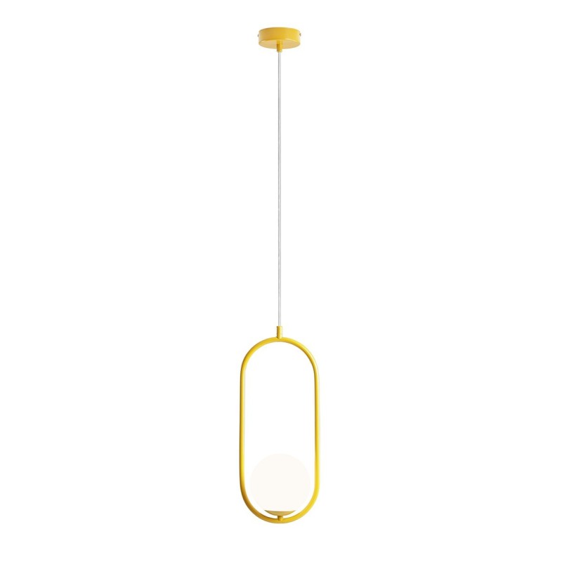 Pakabinamas šviestuvas RIVA MUSTARD 1xE14 Geležis, Stiklas (1086G14)