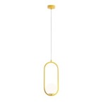 Pakabinamas šviestuvas RIVA MUSTARD 1xE14 Geležis, Stiklas (1086G14)