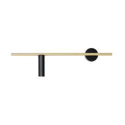 Sieninis šviestuvas TREVO Juodas BRASS (left) 1xGU10 mini Geležis (1083C40)