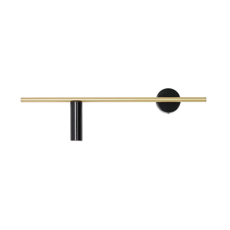 Sieninis šviestuvas TREVO Juodas BRASS (left) 1xGU10 mini Geležis (1083C40)