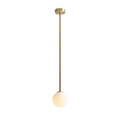 Lubinis šviestuvas PINNE LONG BRASS 1xE14 Geležis, Stiklas (1080PL_G40_L)