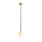 Lubinis šviestuvas PINNE LONG BRASS 1xE14 Geležis, Stiklas (1080PL_G40_L)