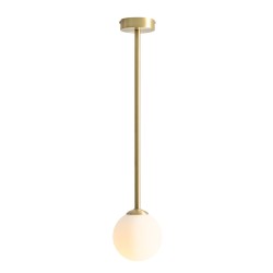 Lubinis šviestuvas PINNE MEDIUM BRASS 1xE14 Geležis, Stiklas (1080PL_G40_M)