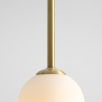 Lubinis šviestuvas PINNE MEDIUM BRASS 1xE14 Geležis, Stiklas (1080PL_G40_M)