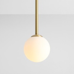 Lubinis šviestuvas PINNE SHORT BRASS 1xE14 Geležis, Stiklas (1080PL_G40_S)