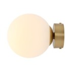 Sieninis šviestuvas BALL BRASS S 1xE14 Geležis, Stiklas (1076C40_S)