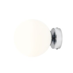 Sieninis šviestuvas BALL Chromas S 1xE14 Geležis, Stiklas (1076C4_S)