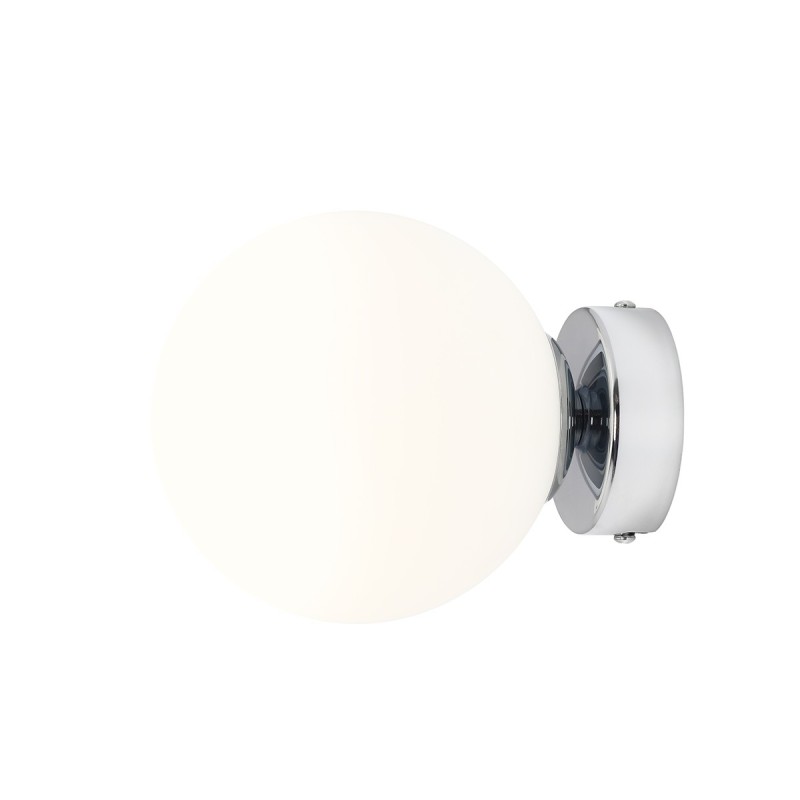 Sieninis šviestuvas BALL Chromas S 1xE14 Geležis, Stiklas (1076C4_S)