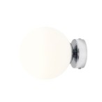 Sieninis šviestuvas BALL Chromas S 1xE14 Geležis, Stiklas (1076C4_S)
