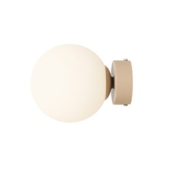 Sieninis šviestuvas BALL BEIGE S 1xE14 Geležis, Stiklas (1076C17_S)
