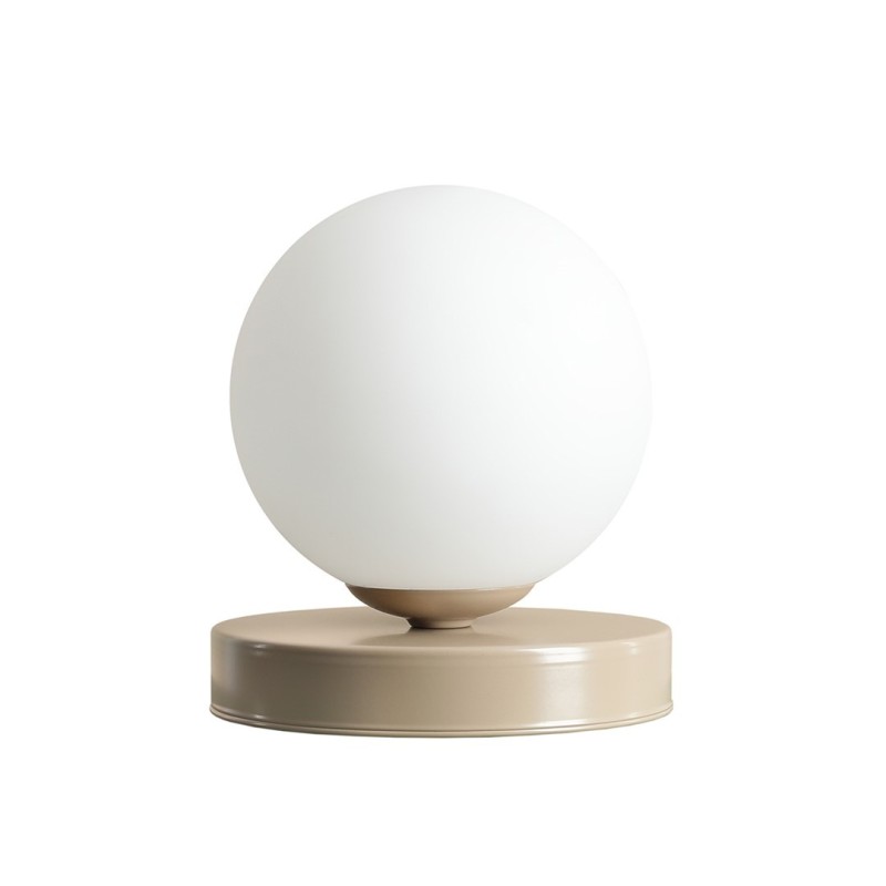 Stalinis šviestuvas BALL BEIGE S 1xE14 Geležis, Stiklas (1076B17_S)