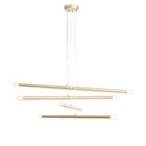 Pakabinamas šviestuvas TUBO 8 BRASS 8xE14 Geležis (1072P40)