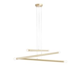 Pakabinamas šviestuvas TUBO 6 BRASS 6xE14 Geležis (1072K40)