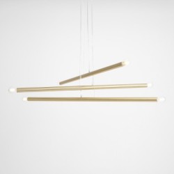Pakabinamas šviestuvas TUBO 6 BRASS 6xE14 Geležis (1072K40)