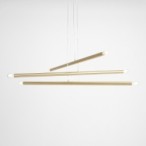 Pakabinamas šviestuvas TUBO 6 BRASS 6xE14 Geležis (1072K40)