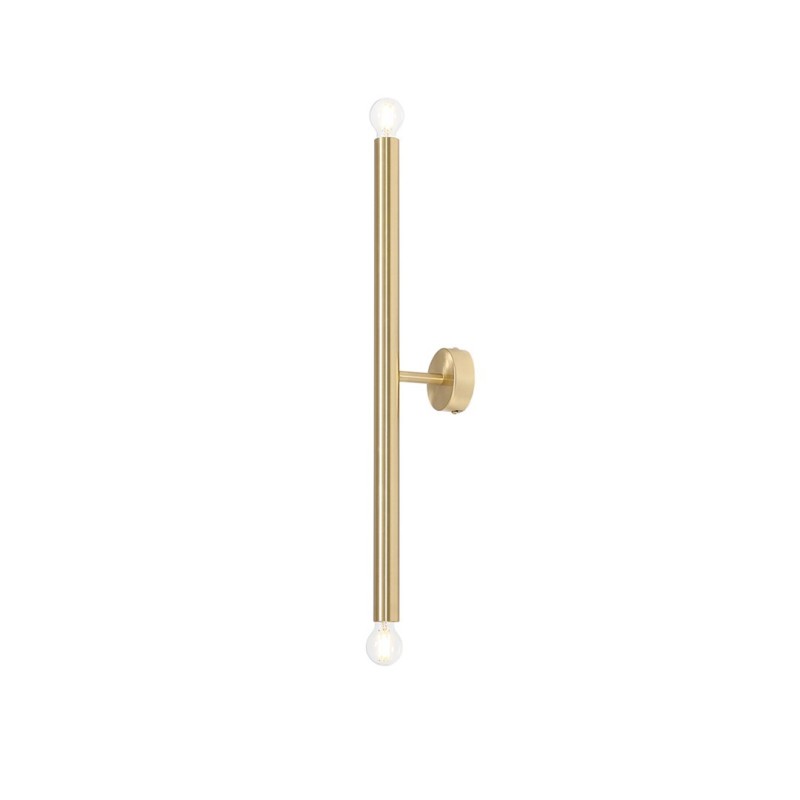 Sieninis šviestuvas TUBO 2 BRASS S 2xE14 Geležis (1072D40_S)