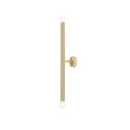 Sieninis šviestuvas TUBO 2 BRASS S 2xE14 Geležis (1072D40_S)