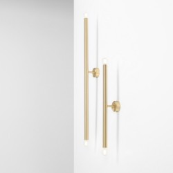 Sieninis šviestuvas TUBO 2 BRASS S 2xE14 Geležis (1072D40_S)
