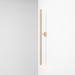 Sieninis šviestuvas TUBO 2 BRASS L 2xE14 Geležis (1072D40_L)