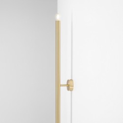 Sieninis šviestuvas TUBO 2 BRASS L 2xE14 Geležis (1072D40_L)