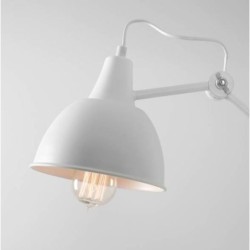 Sieninis šviestuvas AIDA Baltas (dvigubas) 2xE27 Geležis (814D)