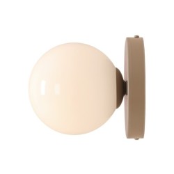Sieninis šviestuvas BALL II BEIGE S 1xE14 Geležis, Stiklas (1126C17_S)