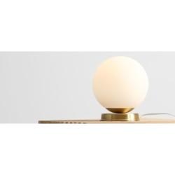 Sieninis šviestuvas BALL II BEIGE S 1xE14 Geležis, Stiklas (1126C17_S)
