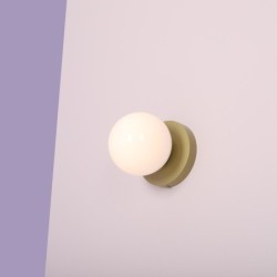 Sieninis šviestuvas BALL II PISTACHIO S 1xE14 Geležis, Stiklas (1126C12_S)