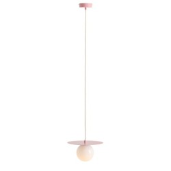 Pakabinamas šviestuvas LOOP BABY PINK S 1xE14 Geležis, Stiklas (1125G18_S)