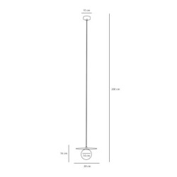 Pakabinamas šviestuvas LOOP DUSTY Mėlynas S 1xE14 Geležis, Stiklas (1125G16_S)