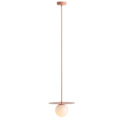 Pakabinamas šviestuvas LOOP CORAL S 1xE14 Geležis, Stiklas (1125G11_S)