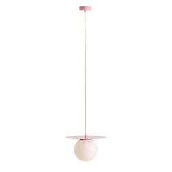 Pakabinamas šviestuvas LOOP BABY PINK M 1xE27 Geležis, Stiklas (1125G18_M)