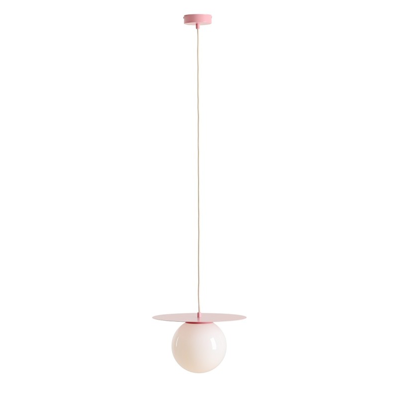 Pakabinamas šviestuvas LOOP BABY PINK M 1xE27 Geležis, Stiklas (1125G18_M)