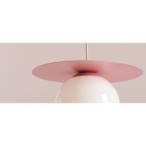 Pakabinamas šviestuvas LOOP Raudonas WINE M 1xE27 Geležis, Stiklas (1125G15_M)