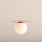 Pakabinamas šviestuvas LOOP CORAL M 1xE27 Geležis, Stiklas (1125G11_M)