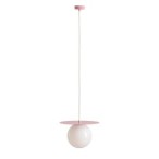Pakabinamas šviestuvas LOOP BABY PINK L 1xE27 Geležis, Stiklas (1125G18_L)