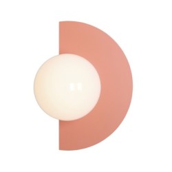 Sieninis šviestuvas LOOP CORAL 1xE14 Geležis, Stiklas (1125C11)
