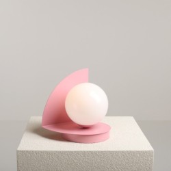 Stalinis šviestuvas LOOP BABY PINK 1xE14 Geležis, Stiklas (1125B18)