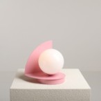 Stalinis šviestuvas LOOP BABY PINK 1xE14 Geležis, Stiklas (1125B18)