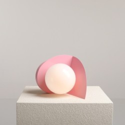 Stalinis šviestuvas LOOP BABY PINK 1xE14 Geležis, Stiklas (1125B18)