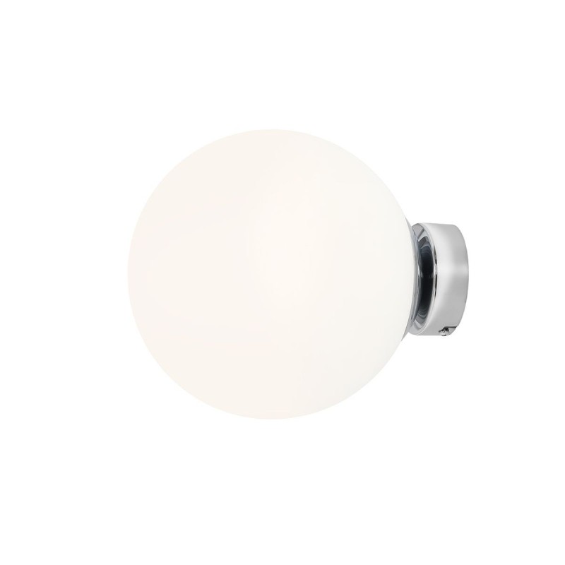 Sieninis šviestuvas BALL CHROME M 1xE27 Geležis, Stiklas (1076C4_M)
